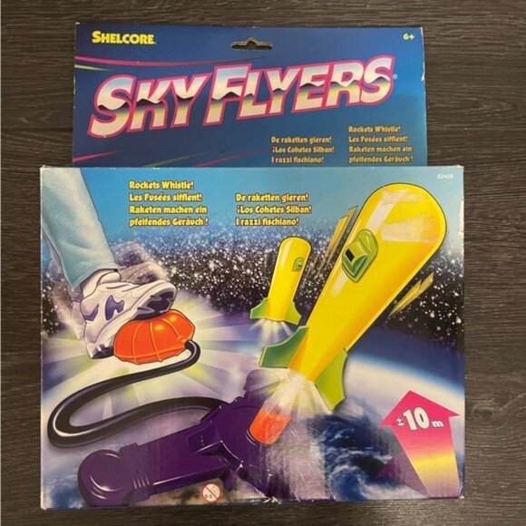 Vintage 1996 Shelcore Sky Flyers, new in open box, complete - Picture 1 of 10